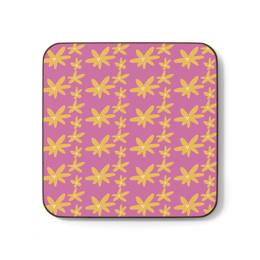 Spring Floral Hardboard Back Coaster