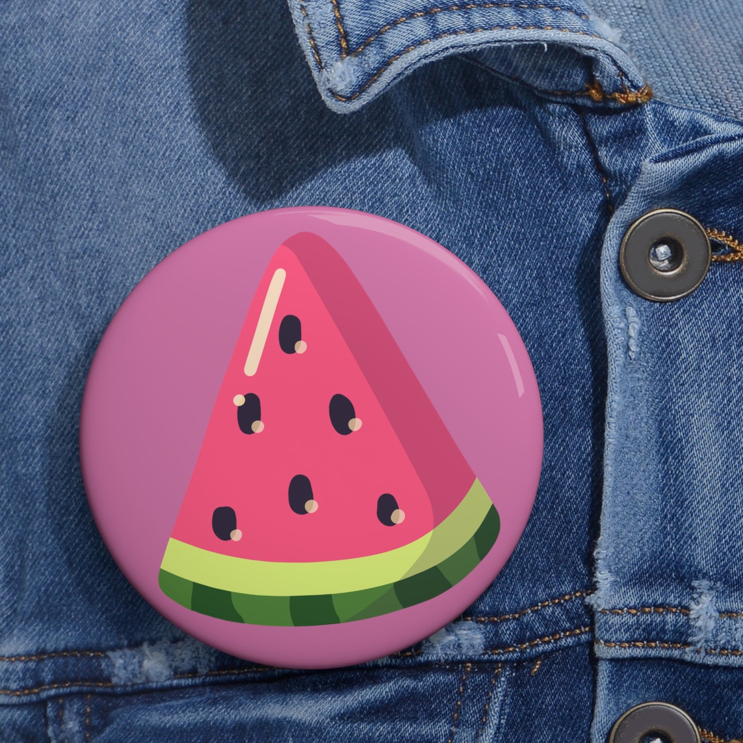 Wa-T-Melon Delight Pin Button