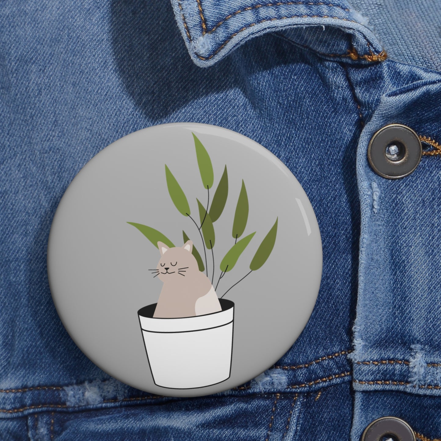 Sereni-Kittee Pin Button (G)