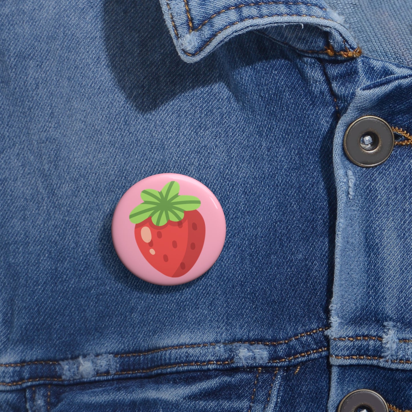 Strawberry Delight Pin Button