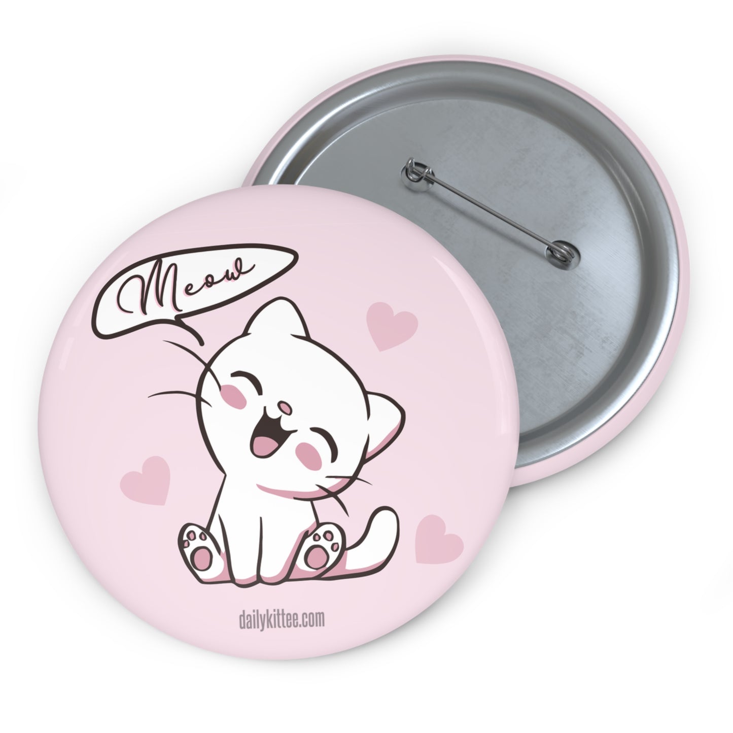 Meow Kittee Pin Button