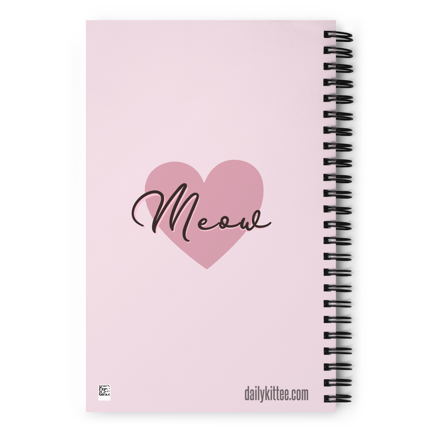 Meow Kittee Dotted Spiral Notebook