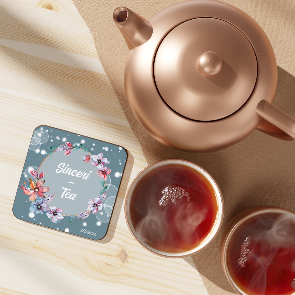 Sinceri-Tea Hardboard Back Coaster