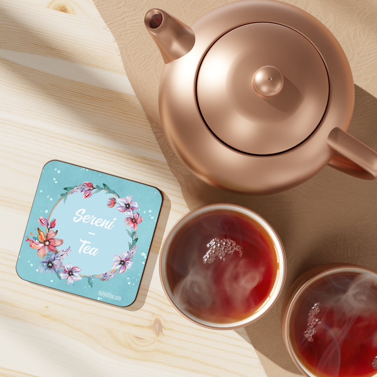 Sereni-Tea Hardboard Back Coaster