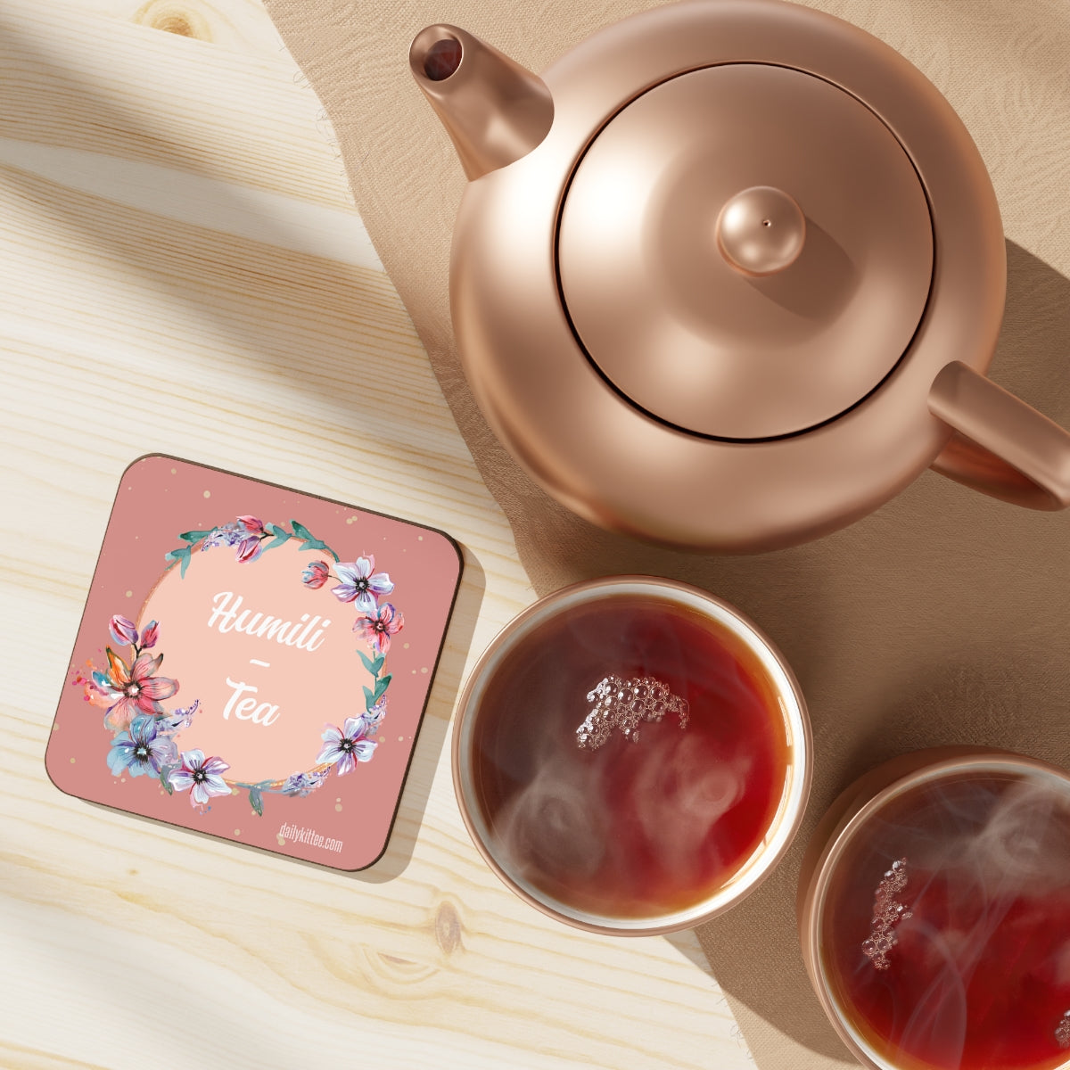 Humili-Tea Hardboard Back Coaster