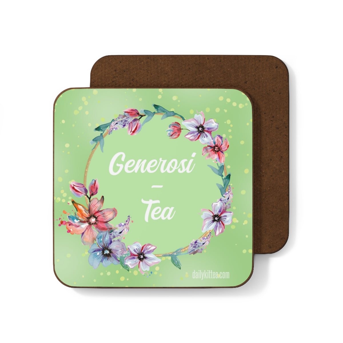 Generosi-Tea Hardboard Back Coaster