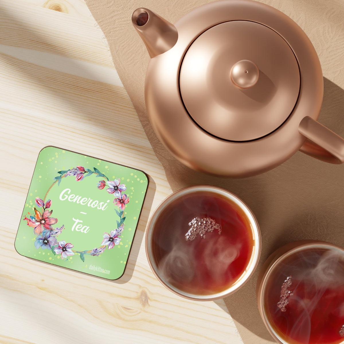 Generosi-Tea Hardboard Back Coaster