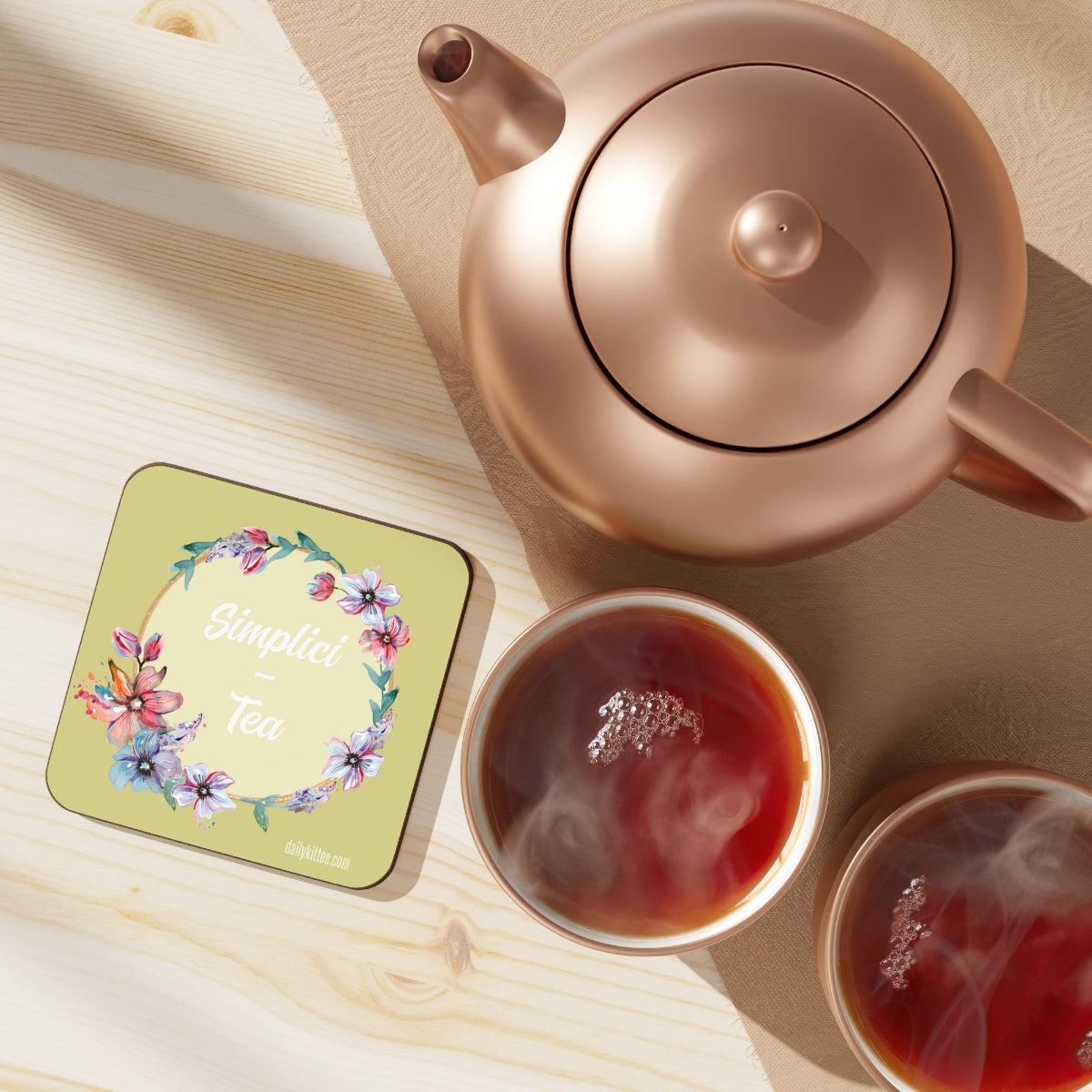 Simplici-Tea Hardboard Back Coaster